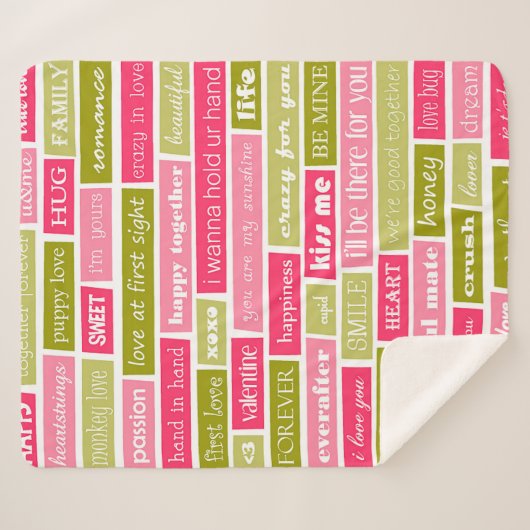 Couverture Sherpa Lettres d'amour (Devant (Horizontal))