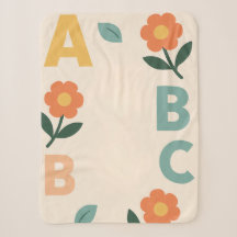 Lettres de l'alphabet bébé IA art