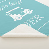 Couverture Sherpa Lettres Initiales Monogrammes de Chariot de Golf B (3/4)