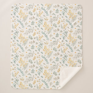 Couverture Sherpa L'eucalyptus australien jaune d'acacia part du