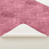 Couverture Sherpa Lèvres brillantes roses (3/4)