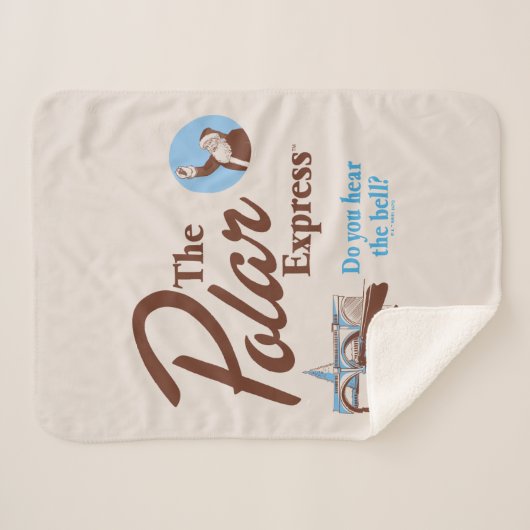 Couverture Sherpa L'Express polaire | "Entendez-Vous La Cloche" Retr (Devant (Horizontal))