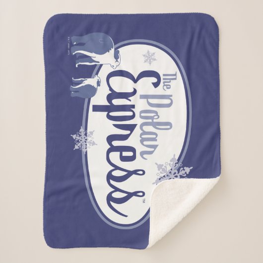 Couverture Sherpa L'Express polaire | Ours polaires Retro Graphisme (Devant)