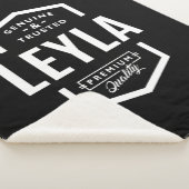 Couverture Sherpa Leyla Nom personnalisé Anniversaire (3/4)