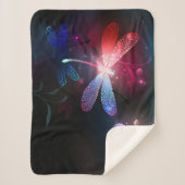 Couverture Sherpa libellule rouge brillante (Devant)