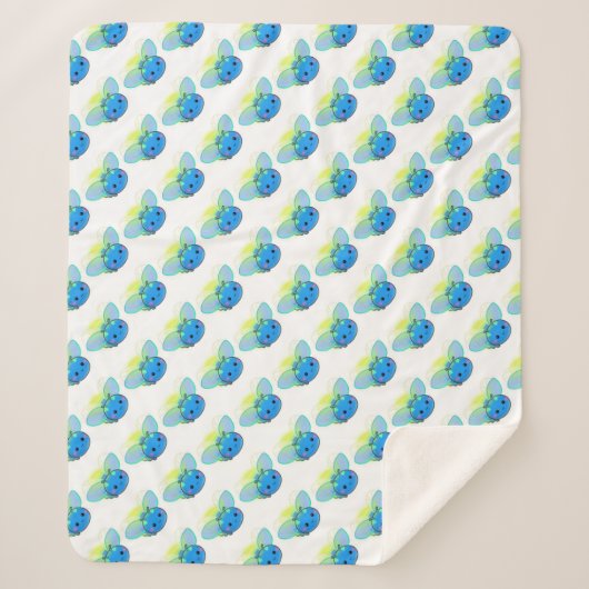 Couverture Sherpa libellules (Devant)