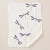 Couverture Sherpa libellules violettes (Devant)
