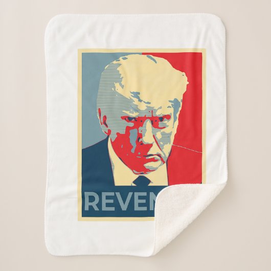 Couverture Sherpa Libérez Donald Trump mug tiré vengeance républicai (Devant)