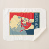 Couverture Sherpa Libérez Donald Trump mug tiré vengeance républicai (Devant (Horizontal))