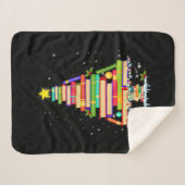 Couverture Sherpa libraire de noël de l'arbre de Noël (Devant (Horizontal))