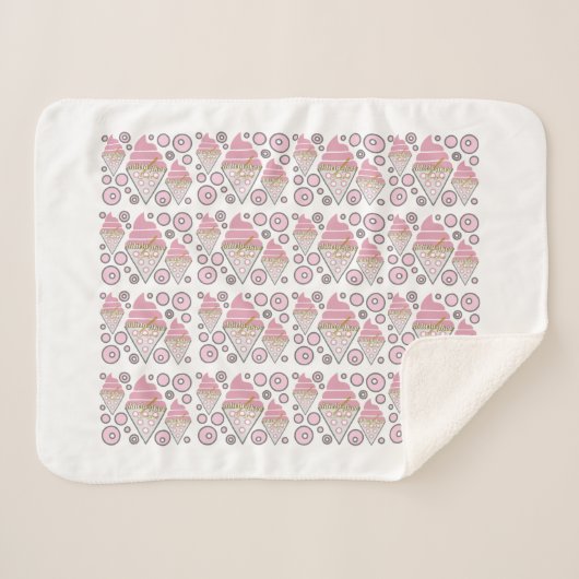 Couverture Sherpa Licorice de glace Sherpa Blanket irrésistible (Devant (Horizontal))