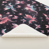 Couverture Sherpa Licorne Rose Dragon Mix (3/4)
