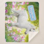 Couverture Sherpa Licorne White Pony (Devant)