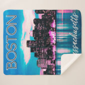 Couverture Sherpa Ligne aérienne du Massachusetts de Boston (Devant (Horizontal))