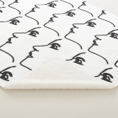 Couverture Sherpa Ligne continue, profils faciaux, illustration arti (3/4)