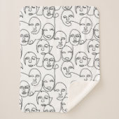 Couverture Sherpa Lignes Abstraites modernes face à l'art de ligne c (Devant)