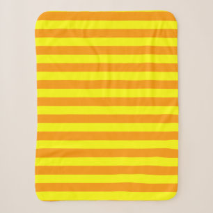 Couverture Sherpa Lignes de bandes orange jaune