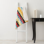 Couverture Sherpa Lignes de couleurs en zigzag (En situation)