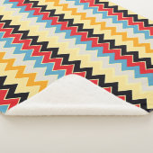 Couverture Sherpa Lignes de couleurs en zigzag (3/4)