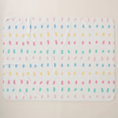 Couverture Sherpa Lignes de motif (Devant (Horizontal))