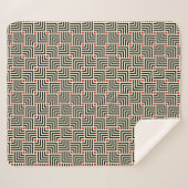 Couverture Sherpa Lignes géométriques motif (Devant (Horizontal))