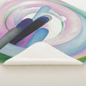 Couverture Sherpa Lignes grises avec noir, bleu et jaune | O'Keeffe  (3/4)