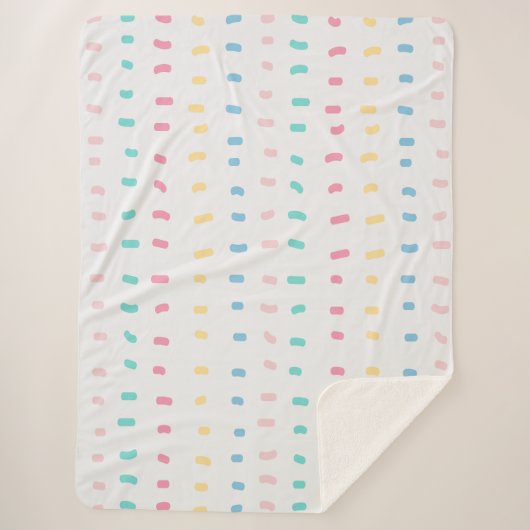 Couverture Sherpa Lignes motifs (Devant)