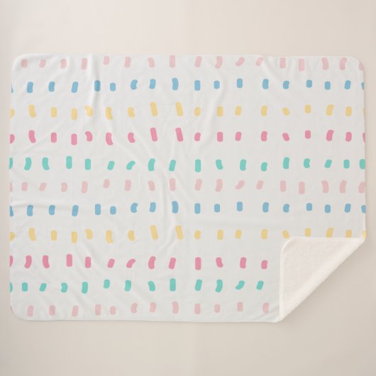 Couverture Sherpa Lignes motifs (Devant (Horizontal))
