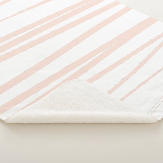 Couverture Sherpa Lignes rose vif modernes Art Abstrait (3/4)