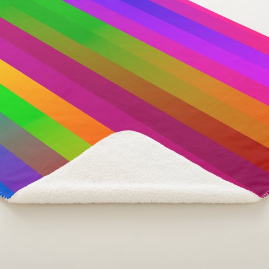 Couverture Sherpa lignes verticales parallèles simples arrière - pla (3/4)