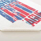 Couverture Sherpa Ligue de Justice | Blue & Red Group Pop Art (3/4)