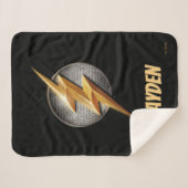 Couverture Sherpa Ligue de Justice | Le symbole de boulon métallique (Devant (Horizontal))