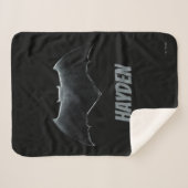 Couverture Sherpa Ligue de Justice | Symbole de batman métallique (Devant (Horizontal))