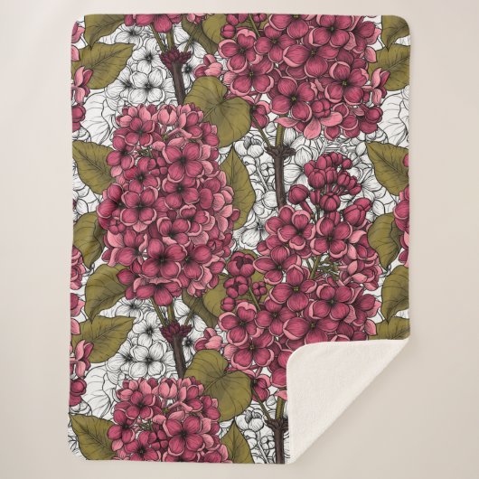 Couverture Sherpa Lilac (Devant)