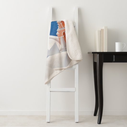 Couverture Sherpa L'île grecque Santorin (En situation)