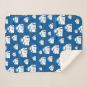 Couverture Sherpa L'île grecque Santorin Blue Dome (Devant (Horizontal))