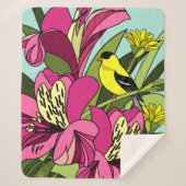 Couverture Sherpa Lilies péruviennes (Devant)