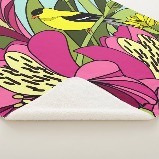 Couverture Sherpa Lilies péruviennes (3/4)