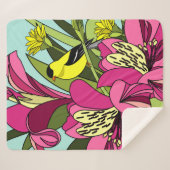 Couverture Sherpa Lilies péruviennes (Devant (Horizontal))