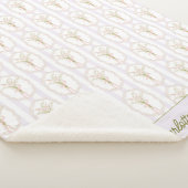 Couverture Sherpa Lily of The Valley Floral Personnalisé Aquarelle (3/4)
