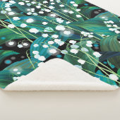 Couverture Sherpa Lily of the valley. Seamless background pattern (3/4)