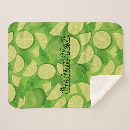 Couverture Sherpa Lime (Devant (Horizontal))