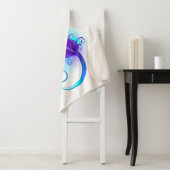 Couverture Sherpa L'infini avec plume violette (En situation)