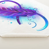 Couverture Sherpa L'infini avec plume violette (3/4)