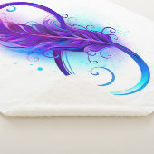 Couverture Sherpa L'infini avec plume violette (3/4)