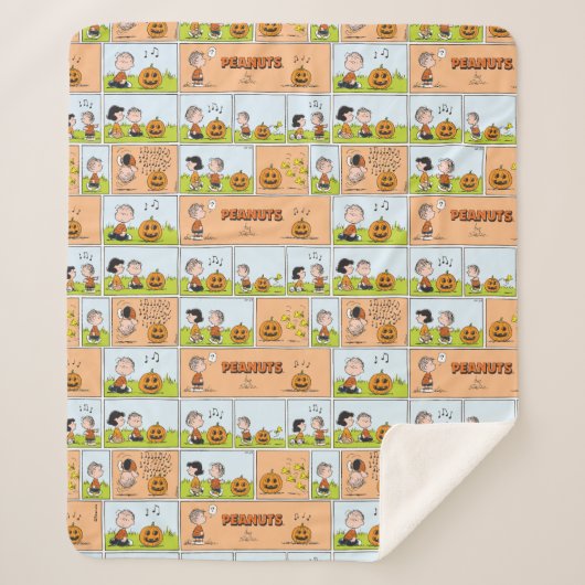 Couverture Sherpa Linus & Lucy | Chanter Jack-O-Lantern (Devant)