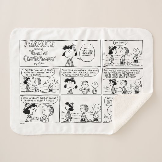 Couverture Sherpa Linus raconte Lucy Elle est Crabby (Devant (Horizontal))