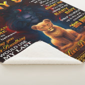 Couverture Sherpa Lion à mon fils Parfois c'est dur papa (3/4)