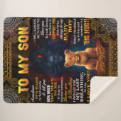 Couverture Sherpa Lion à mon fils Parfois c'est dur papa (Devant (Horizontal))