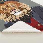 Couverture Sherpa Lion chic (3/4)